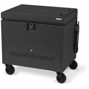 Bretford CUBE Transport Cart with Caddies - TVCT30CAD - 4 Casters - Steel - 34" Width x 23" Depth x 33" Height - Charcoal - For 30 (Fleet Network)