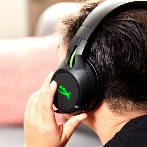 HyperX CloudX Flight - Wireless Gaming Headset (Black-Green) - Xbox - Stereo - Wireless - Over-the-ear - Binaural - Ear-cup - (4P5J6AA)