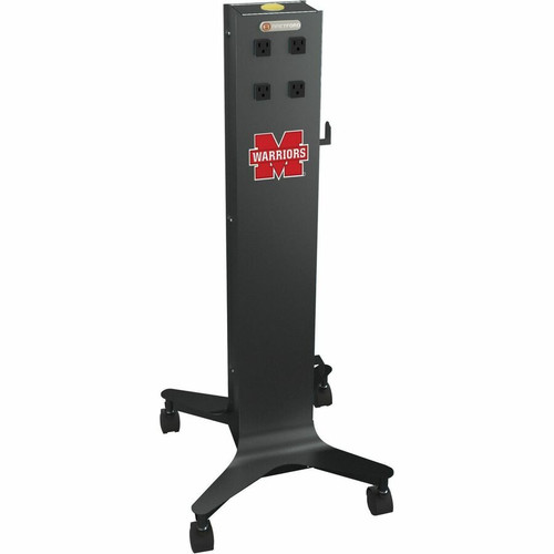 Bretford CUBE Tower Mobile Charging Station - 4 Casters - Steel - 16" (406.40 mm) Width x 16.2" (411.48 mm) Depth x 39" (990.60 mm) - (Fleet Network)