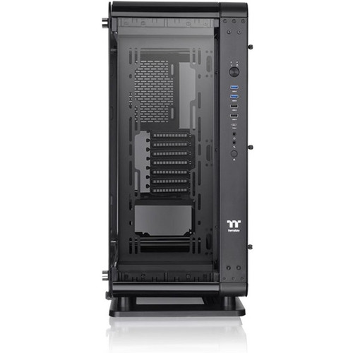 Thermaltake Core P6 Tempered Glass Mid Tower Chassis - Mid-tower - Black - SPCC, Tempered Glass - 4 x Bay - 0 - Micro ATX, Mini ITX, - (Fleet Network)