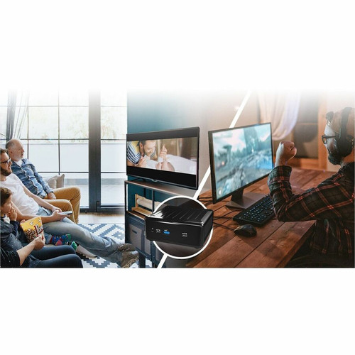 ASRock NUC BOX-1135G7 Barebone PC - Intel Core i5-1135G7 Quad-Core - 64 GB DDR4 Max - Wi-Fi 6 - Thunderbolt 4