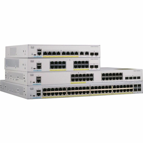 Cisco Catalyst C1000-8P Ethernet Switch - 8 Ports - Manageable - Gigabit Ethernet - 10/100/1000Base-T, 1000Base-X - Refurbished - 2 - (Fleet Network)