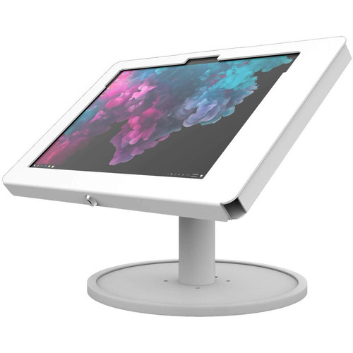 The Joy Factory KAM412W Elevate II Countertop Kiosk for Surface Pro 8 - White - 10. 8" Height x 9. 81" Width - Desktop Stand with Security Lock