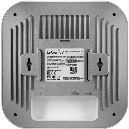 EnGenius ECW230S Cloud Managed Security Access Point - Dual-Band Wi-Fi 6 (802. 11ax) - 3. 46 Gbps - 8 Internal Antennas - Indoor - 2. 5GbE with PoE