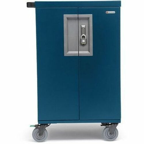 Bretford CORE X Cart - Pre-Wired TCOREX36USBC - 4 Casters - Steel - 29.5" Width x 26" Depth x 44.5" Height - Topaz - For 36 Devices (Fleet Network)