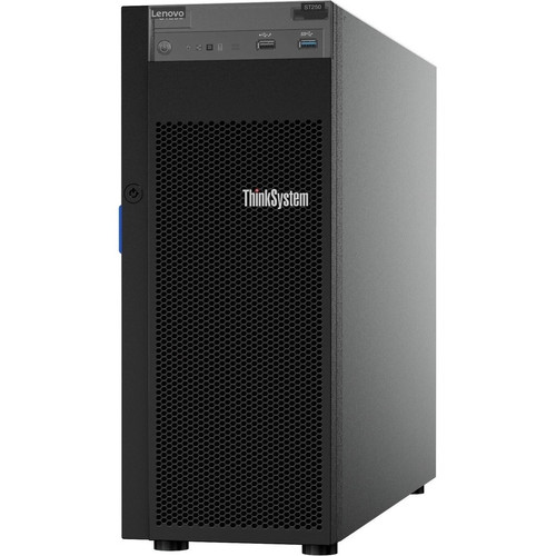 Lenovo 7Y45A064NA ThinkSystem ST250 4U Tower Server - Intel Pentium G5400 3. 70GHz Dual-Core - 8GB TruDDR4 ECC RAM - 128GB Max - 250W PSU - Gigabit