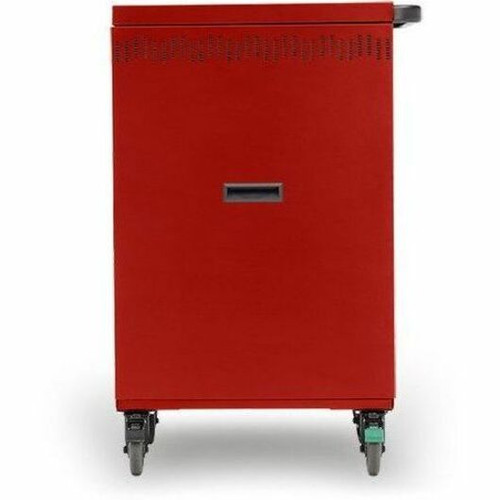 Bretford CORE X Cart Pre-Wired Steel Mobile Charging 4 Casters 5 Inch Red For 36 Devices Caster Height Depth Width Size Mm TCOREX36USBC-RED