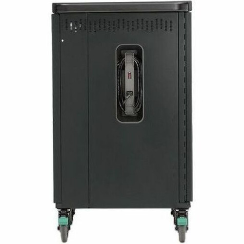 Bretford CORE X Cart - Pre-Wired TCOREX36USBC - 4 Casters - Steel - 29.5" Width x 26" Depth x 44.5" Height - Charcoal - For 36 Devices (Fleet Network)