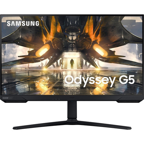 Samsung Odyssey G5 S27AG500PN 27" Class WQHD Gaming LCD Monitor - 16:9 - Black - 27" Viewable - In-plane Switching (IPS) Technology - (Fleet Network)