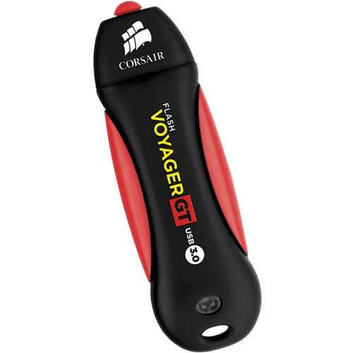 Corsair Flash Voyager GT USB 3.0 512GB Flash Drive - 512 GB - USB 3.0 Type A - 390 MB/s Read Speed - 240 MB/s Write Speed - Black, Red (CMFVYGT3C-512GB)