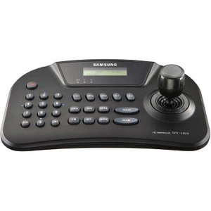 Hanwha Techwin PTZ Control Keyboard - 255 Controllable Cameras - Zoom, Tilt, Pan Control - 3D Joystick - DC Power In LCD Serial Port (Fleet Network)