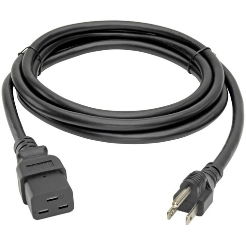 Tripp Lite by Eaton P034-010 Standard Power Cord - C19 to 5-15P - 10 ft - 14 AWG - 125V AC - Black