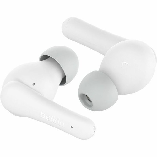 Belkin SoundForm Nano 2 Wireless Earbuds for Kids - Stereo - True Wireless - Bluetooth - 30 ft (9.14 m) - Earbud - Binaural - In-ear - (AUC011btWH)