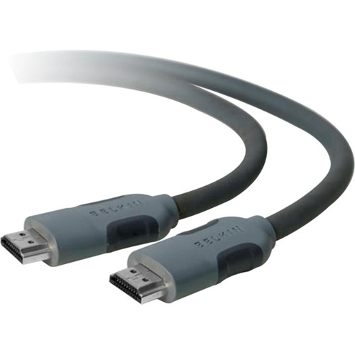 Belkin HDMI Cable, M/M - 10 ft HDMI A/V Cable for Audio/Video Device, TV - First End: 1 x 19-pin HDMI Type A Digital Audio/Video - - 1 (Fleet Network)