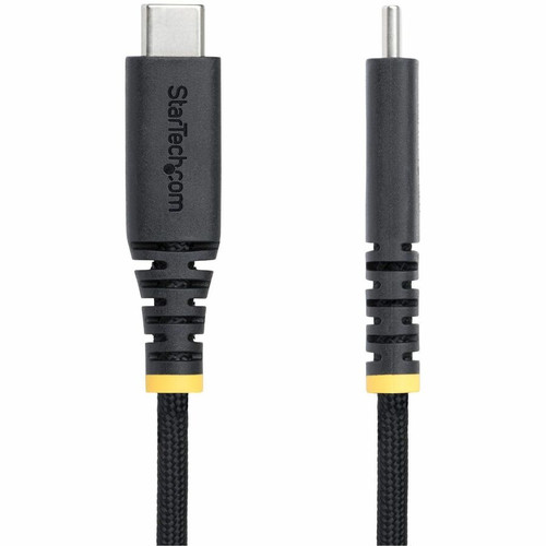 StarTech. com S2CEPR2M-USBSL-CABLE USB-C Charging Cable - 6. 6ft - 2m Side Screw Locking - 240W PD EPR - USB 2. 0 - Silicone Braided Jacket - Black
