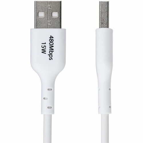 StarTech.com 3ft (91cm) USB-A to USB-C Charging Cable, Charge & Sync, 3A, USB 2.0, TPE Jacket - White USB Charging Cord - USB-A to and (USB2AC3FWHE)