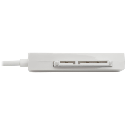 Tripp Lite series U438-06N-G1-W USB 3.1 Gen 1 to SATA III Adapter Cable, White - 6" (152.40 mm) SATA/USB Data Transfer Cable for Hard (U438-06N-G1-W)