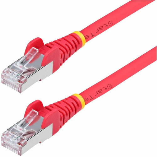 StarTech.com 6ft Red CAT6a Ethernet Cable, Snagless RJ45, 10G, 100W PoE, S/FTP, LSZH, 27AWG Bare Copper, 500MHz, Shielded Network Cord (Fleet Network)