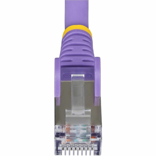 StarTech. com NLPL-6F-CAT6A-PATCH StarTech 6ft Purple CAT6a Ethernet Cable - Snagless RJ45 - 10G - 100W PoE++ - S/FTP - LSZH - 27AWG Bare Copper