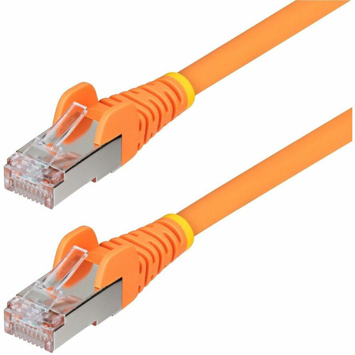 StarTech.com 50ft Orange CAT6a Ethernet Cable, Snagless RJ45, 10G, 100W PoE, S/FTP, LSZH, 27AWG Pure Copper, 500MHz, Shielded Network (Fleet Network)