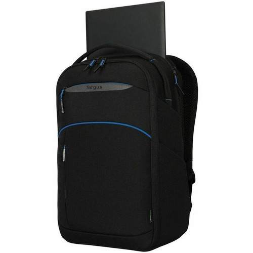 Targus TBB643GL Coastline EcoSmart Backpack for 15"-16" Notebooks - Black - Impact Resistant - 22L Capacity