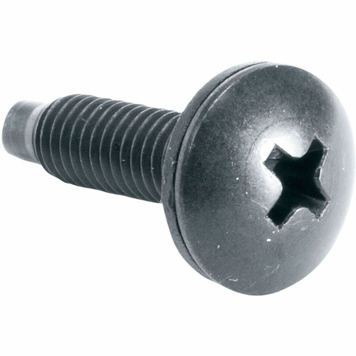 Middle Atlantic 10-32 Rack Screws - Truss-Head - 500 Count - Rack Screw - 10 - 0.75" (19.05 mm) - Truss - Philips - Black - 500 / Jar (Fleet Network)