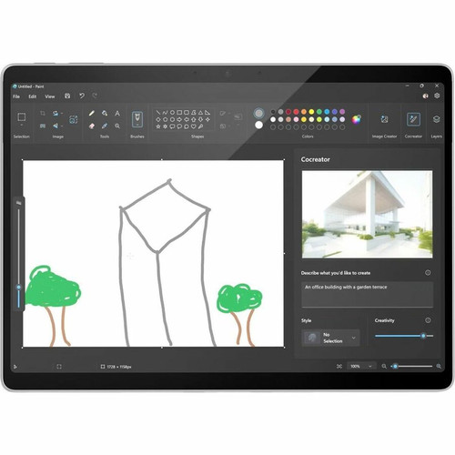 Microsoft Surface Pro 11 Copilot+ PC Tablet - 13" - vPro Technology - 16 GB - 512 GB SSD - Windows 11 Pro - Platinum - Core Ultra 5 (8 (Fleet Network)