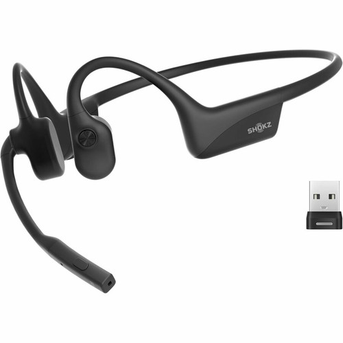 Shokz OpenComm2 UC Earset - Stereo - Wireless - Bluetooth - Behind-the-neck, Earbud, Over-the-ear, Open-ear - Binaural - Open - Noise (Fleet Network)