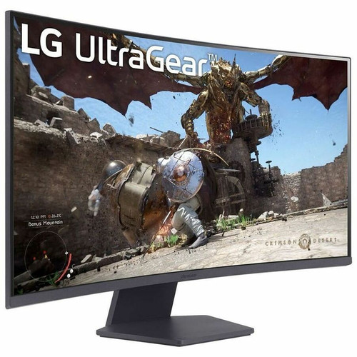 LG UltraGear 32GS60QX-B 32" Class WQHD Curved Screen Gaming LCD Monitor - 16:9 - 31.5" Viewable - Vertical Alignment (VA) - 2560 x - - (Fleet Network)