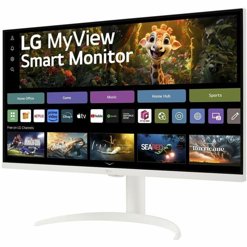 LG MyView 32SR75U-W 32" Class 4K UHD Smart LCD Monitor - 16:9 - 31.5" Viewable - Vertical Alignment (VA) - 3840 x 2160 - 250 - 5 ms - (32SR75U-W)