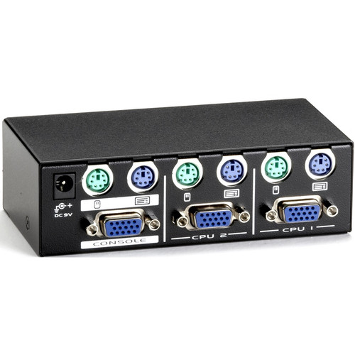 Black Box ServSwitch DT Basic II Kit, 2-Port - 2 Computer(s) - 1 Local User(s) - 1920 x 1440 - 6 x PS/2 Port - 3 x VGA - Desktop (Fleet Network)