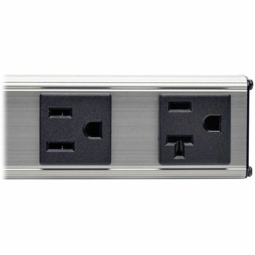 Tripp Lite by Eaton PS120420 4-Outlet Vertical Power Strip - 15 ft Cord - 2x NEMA 5-20R & 2x NEMA 5-15R - Rack-Mountable - 20A Circuit Breaker - 1. 8