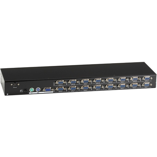 Black Box KV9016A EC Series KVM Switch - 16-Port PS/2 & VGA - 1920 x 1440 Resolution - Desktop/Rack-Mountable