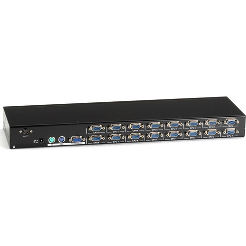 Black Box EC Series KVM Switch for PS/2 Servers and Consoles, 16-Port - 16 Computer(s) - 1 Local User(s) - 1920 x 1440 - 2 x PS/2 Port (Fleet Network)