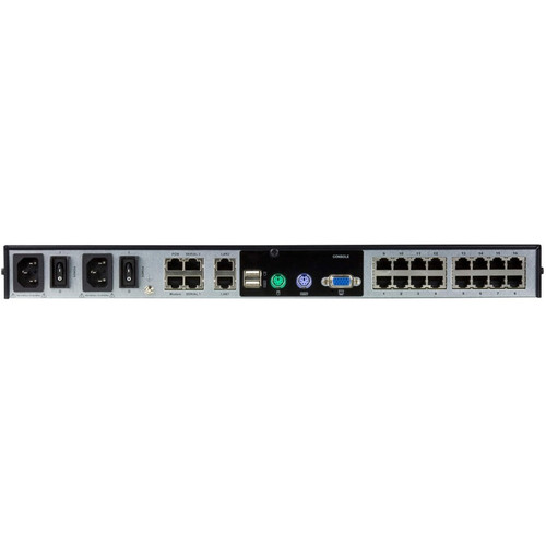 Aten KN1116VA KVM Over IP Switch - 16 Ports - 1920 x 1200 - 1U Rack/Desktop - 22 RJ-45 - 6 USB - 2 PS/2