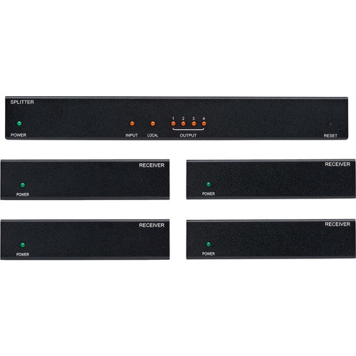 Tripp Lite series B127-004-H4H Video Extender Transmitter/Receiver - 1 Input Device - 4 Output Device - 125 ft (38100 mm) Range - 8 x (B127-004-H4H)
