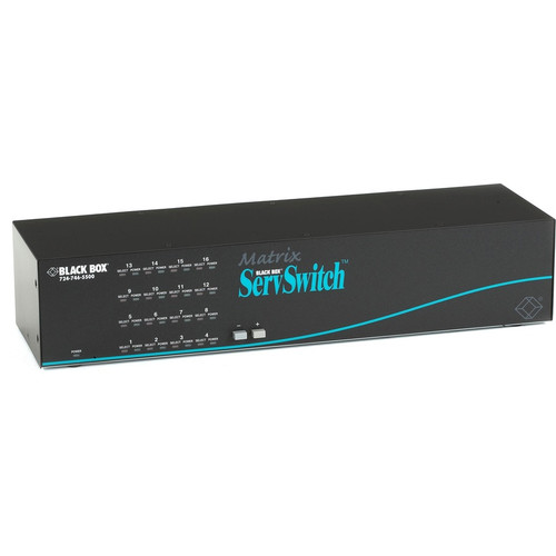 Black Box ServSwitch SW766A-R3 Matrix KVM Switch - 16 Computer(s) - 1600 x 1280 - Management Port - 2U - Rack-mountable (Fleet Network)