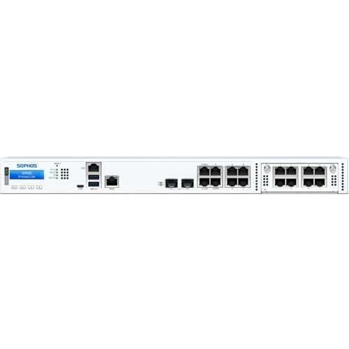 Sophos XGS 2300 Network Security/Firewall Appliance - 8 Port - 10/100/1000Base-T - Gigabit Ethernet - 8 x RJ-45 - 3 Total Expansion - (Fleet Network)