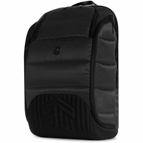 STM Goods Dux Black Night Rugged Backpack Carrying Case For 16 To 17 Inch MacBook Pro Impact Resistant Twill Body STM-111-333Q-01