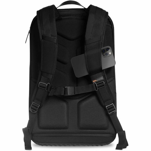 STM Goods Dux Black Night Rugged Backpack Carrying Case For 16 To 17 Inch MacBook Pro Impact Resistant Twill Body STM-111-333Q-01