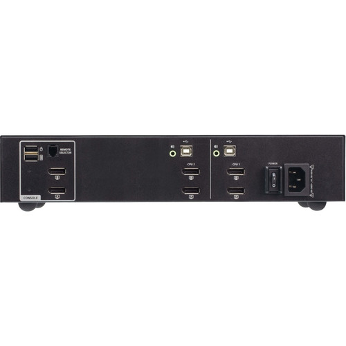 Aten CS1142DP4 2-Port USB DisplayPort Dual Display Secure KVM Switch - PSD PP v4. 0 Compliant - 4K 3840 x 2160 - 2 Computers - 1 Local User
