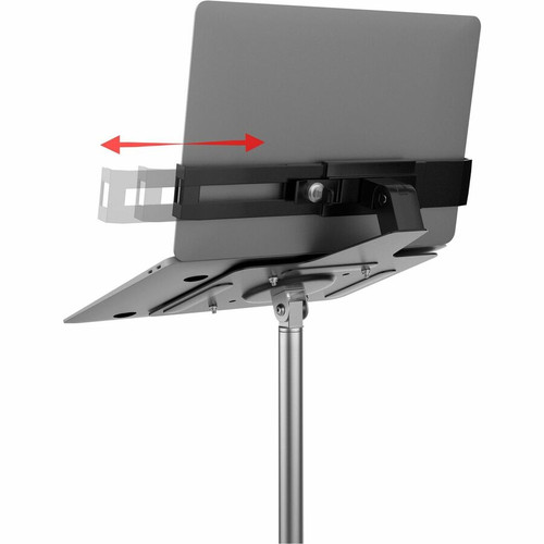 CTA Digital LT-SCGS Rolling Floor Stand with Security Laptop Holder - 6 lb Load Capacity - 4 Swivel Casters - Metal - 54. 2" Height