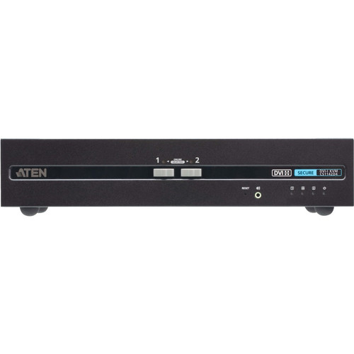 ATEN 2-Port USB DVI Dual Display Secure KVM Switch (PSD PP v4.0 Compliant) - 2 Computer(s) - 1 Local User(s) - 3840 x 2160 - 50 Hz, 60 (Fleet Network)