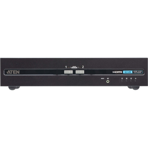 ATEN 2-Port USB HDMI Dual Display Secure KVM Switch (PSD PP v4.0 Compliant) - 2 Computer(s) - 1 Local User(s) - 3840 x 2160 - 50 Hz, - (Fleet Network)
