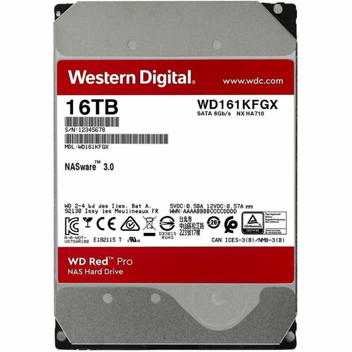 QNAP 3.5 Inch Internal Hard Drive 16 TB Storage SATA 600 7200 Rpm High Capacity For Network SATA/600 7211316T-7050000-000-RS