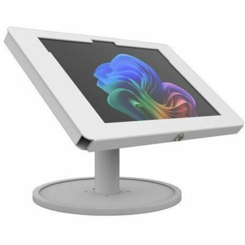 The Joy Factory Elevate II Countertop Kiosk for Surface Pro 11th Edition | Pro 10 | Pro 9 (White - White (Fleet Network)