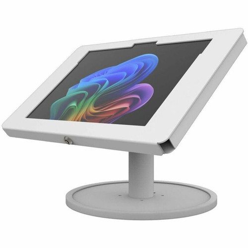 The Joy Factory Elevate II Countertop Kiosk for Surface Pro 11th Edition | Pro 10 | Pro 9 (White - White (KAM422W)