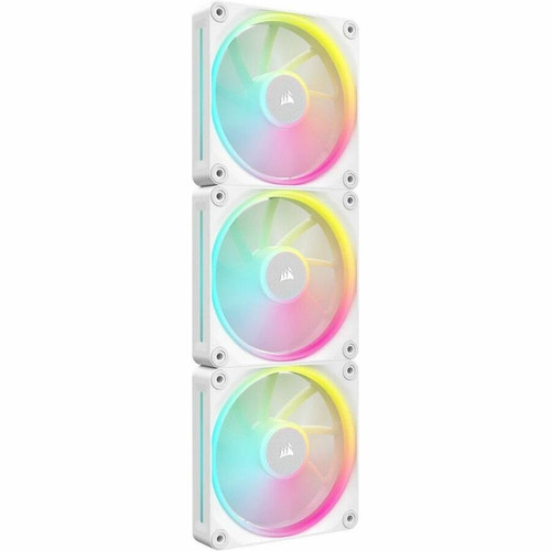 Corsair iCUE LINK LX120 RGB 120mm PWM Fans Starter Kit - White - 3 x Fan(s) - 69.90 CFM (118.76m³/h) Maximum Airflow - 2400 rpm - Dome (CO-9051030-WW)