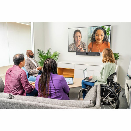 HP Poly 8L539AA#ABA Poly Studio X70 All-in-One Video Bar Kit - 20MP Dual Camera - 140° FOV - 4K UHD - Gigabit Ethernet - Wall Mountable - TAA