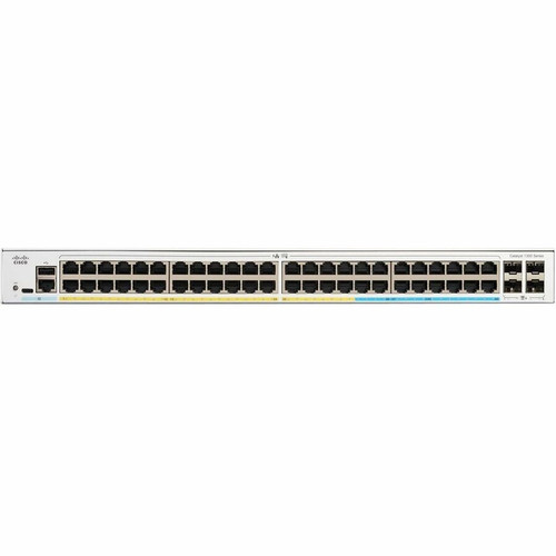 Cisco Catalyst C1300-48FP-4G Ethernet Switch - 48 Ports - Manageable - Gigabit Ethernet - 10/100/1000Base-T, 1000Base-X - Refurbished (Fleet Network)